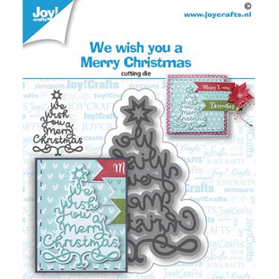 Joy!Crafts Noor Stanzschablone - We Wish You - Weihnachtsbaum